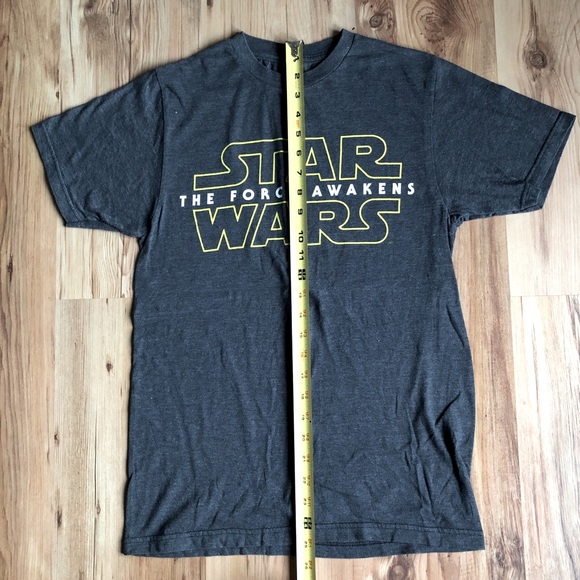 STAR WARS Tee Shirt THE FORCE AWAKENS Small Gray Men’s - Picture 4 of 12